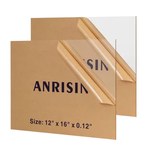 Vista 7 de Láminas de plexiglás de 1/2 pulgada de espesor (13 mm), 30 cm x 30 cm, lámina de acrílico fundido para proyectos de bricolaje, fácil de cortar