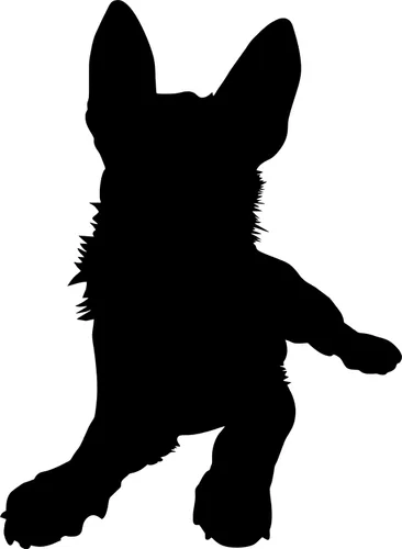 Vista 6 de SEC Apparel Parches termoadhesivos con diseño de silueta de cachorro, letras de transferencia para camisetas, ropa de tela (perro salchicha bebé)