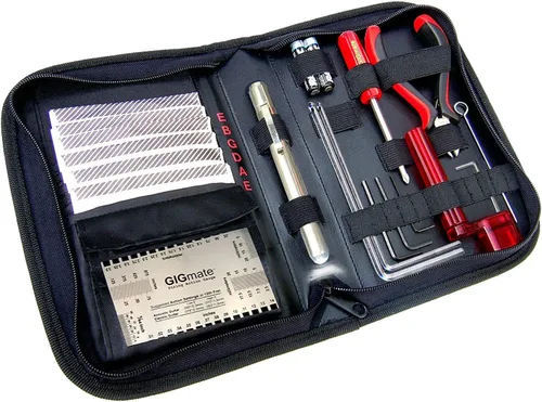 GIGmate Kit de herramientas para guitarra y organizador de cuerdas - Regalos para guitarra