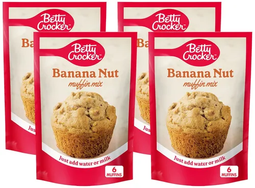 Vista 19 de Betty Crocker Mezcla de muffins de nuez de plátano, hecha con nueces, 6.4 onzas (paquete de 9)