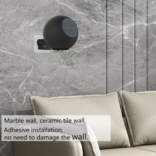 Vista 6 de Soporte de pared para nuevo estudio 2025, el diseño sin taladro conserva la integridad de la pared (negro)