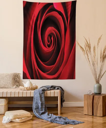 Vista 52 de Ambesonne Tapiz étnico, atrapasueños de estilo bohemio con ilustraciones de plumas y floretes, colgante de pared para dormitorio, sala de estar