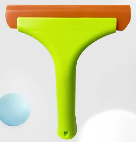 Vista 4 de Limpiaparabrisas de silicona suave y flexible de mango largo para puerta de cristal, ventana, parabrisas, espejo, baño (7.5 pulgadas)