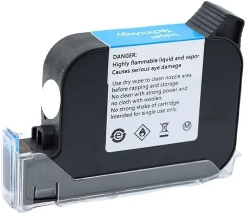 Vista 8 de 2588+ +M 42ML Black Red Blue Green Ink Cartridge Quick-Drying 12.7mm Print Height Universal for Handheld Inkjet Printer(Green)