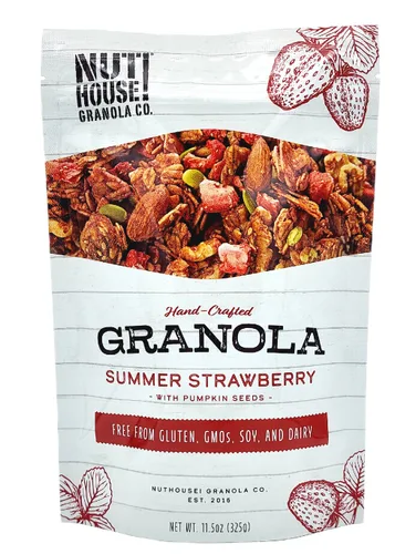 Vista 21 de NutHouse! Granola Company - Granola de naranja de cosecha premium, certificada sin gluten, sin OMG, Kosher Vegana, sin soja Bolsa de 12 onzas