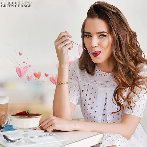 Vista 25 de Juego de 6 cucharas de café con mango de cerámica – Cucharas pequeñas de postre de 6.1" con diseño floral – Cuchara de acero inoxidable para té
