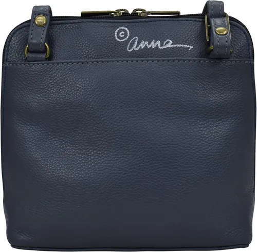 Vista 2 de Anna by Anuschka Bandolera pequeña con cremallera alrededor