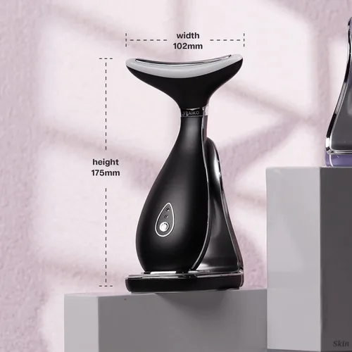 Vista 5 de VRAIKO Lily Masajeador de Cuello y Rostro, Herramienta para Esculpir la Cara, Dispositivo de Rejuvenecimiento de la Piel con Térmica, LED de Triple