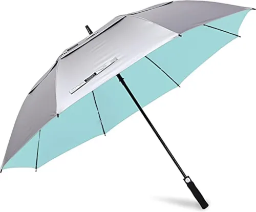 Vista 6 de G4Free Paraguas de golf con protección UV de 47/54/62/68 pulgadas, con apertura automática, doble toldo con ventilación de gran tamaño, extra