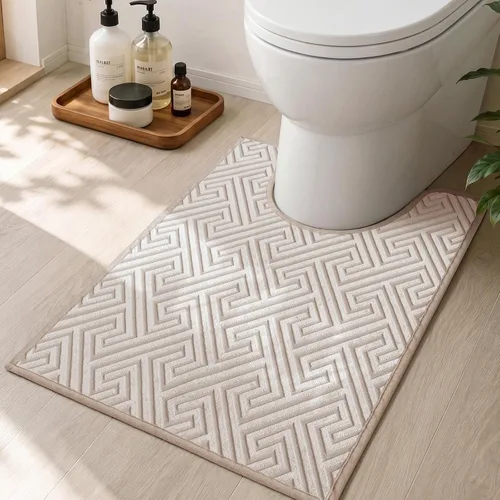 Vista 31 de YIHOUSE Alfombras de baño beige de 17 x 24 pulgadas, de secado rápido, antideslizantes, absorbentes, lavables a máquina, fina alfombra de baño