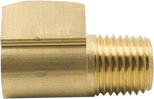 Vista 4 de Legines Codo de calle de latón de 90 grados 1/4 "NPT macho x 1/4" NPT hembra Barstock tubería de montaje (paquete de 2)
