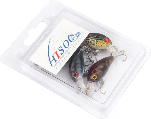 Vista 7 de Micro señuelos de pesca, cebos de crankbaits, mini señuelo de pesca Swimbaits Micro Crank Baits Topwater Señuelos para agua dulce y salada, semillas