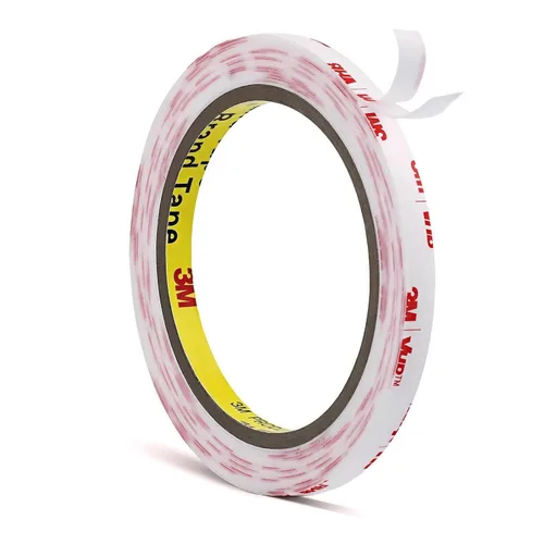 Vista 8 de Cinta de doble cara transparente de 1/4 pulgadas x 15.4 pies, hecha de cinta de montaje 3M 4905 VHB, adhesivo de espuma de servicio pesado