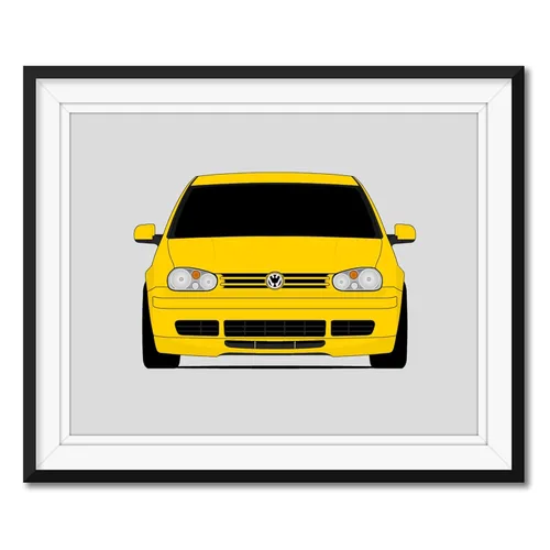 Volkswagen GTI MK4 Anniversary Edition 2003 Inspired Poster Print Wall Art Decor Handmade (Unframed)