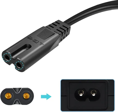 Vista 3 de Cable de alimentación de CA de 6.6 pies de repuesto para sillas reclinables eléctricas o elevadoras Okin, Limoss, Pride, Lazboy, Berkline y más