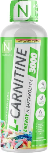 Vista 8 de NutraKey L-carnitina 3000 mg, sin azúcar, sin gluten, se convierte en combustible, (deliciosa sandía) 31 porciones