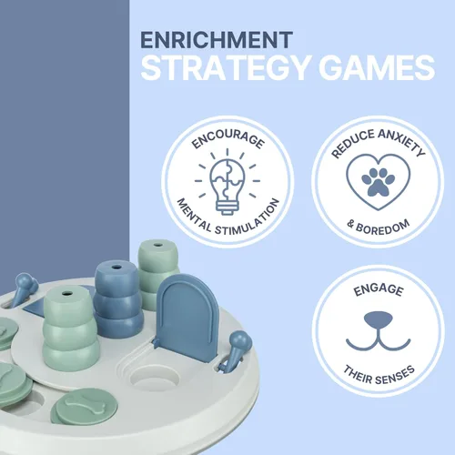 Vista 2 de Trixie Flip Board XXL - Juguete de enriquecimiento para perros, rompecabezas de nivel intermedio 2, juego interactivo para perros grandes