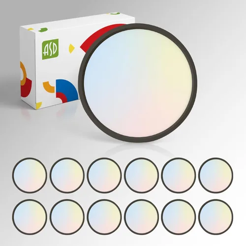 Vista 27 de ASD Luz LED de montaje empotrado cuadrada de 5 pulgadas, 10 W, 740 lúmenes, 3000-5000 K, 120 V, 3CCT, regulable, ultra delgada, con certificación