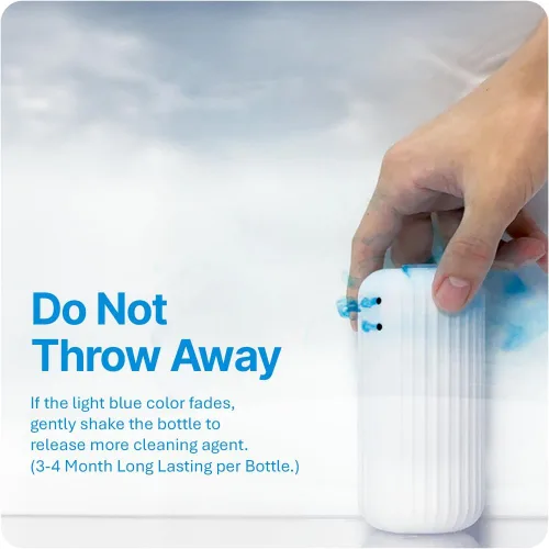Vista 7 de Fresh & Fresh Limpiadores automáticos para inodoros – 3 botellas (hasta 2500 descargas/botella), limpiador comercial y residencial de 3 a 4 meses