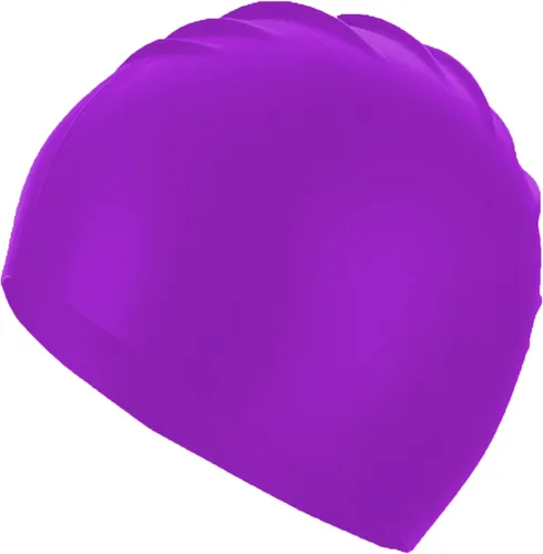 Vista 12 de Uttpll Gorro de natación de silicona impermeable, cómodo gorro de baño, gorro de natación para mujeres y hombres, gorra de baño impermeable