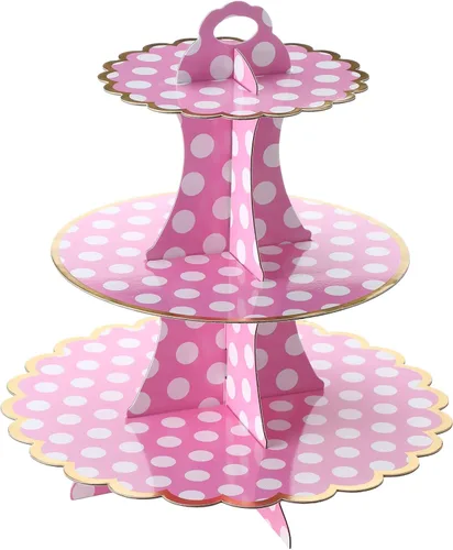 Vista 14 de Honeydak Decoración de soporte para cupcakes de fiesta de hadas de 3 Hada Ángel