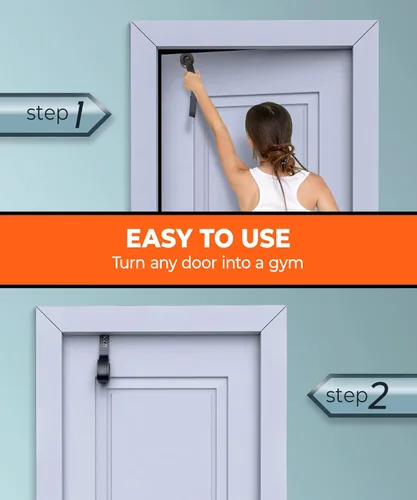 Vista 5 de Sozzy Door Anchor for Resistance Bands, Extra Large, Heavy Duty with Solid Nylon Core, Great for Closed Loop Bands, Physical Therapy, Home Workout