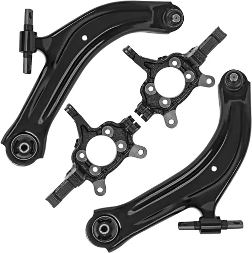 Vista 107 de Detroit Axle - 4 brazos de control traseros para Ford C-Max Focus Mazda 3 5 Volvo C30 C70 S40 V50, 4 brazos de control superior e inferior