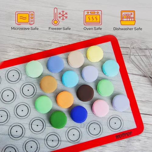 Vista 6 de HOTPOP Juego de bolsas y puntas para macarrones, kit de 17 piezas de suministros para hornear, bolsas reutilizables de silicona para pastelería, 2