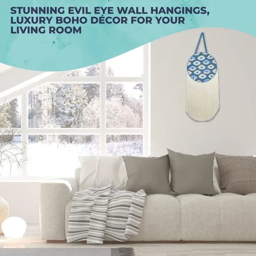 Vista 6 de Walbrook Decoración de pared contra el mal de ojo, decoración para colgar en la pared de mal de ojo, decoración de mal de ojo, atrapasueños de mal