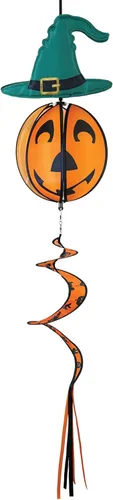 Vista 7 de In the Breeze 2485 — Espantapájaros Calabaza Bola de tierra Spinner — Otoño Halloween Decoración Patio Wind Spinner