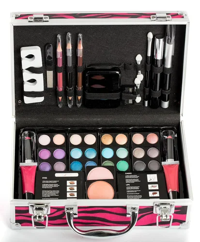 Vista 2 de Vokai Kit de maquillaje de regalo – 51 piezas – 32 sombras de ojos, 2 rubores, 2 brillos de labios, 2 lápices labiales, 2 lápices delineadores