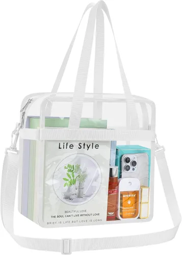 Vista 42 de Bolsa transparente para eventos de estadio 12 × 6 × 12 bolsa transparente para concierto, deporte, festival