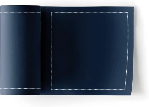 Cotton Cocktail Napkin - 4.5 x 4.5 in - 50 units per roll - Petrol Blue
