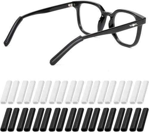 Vista 8 de 20 pares de almohadillas antideslizantes de silicona para gafas, retenedor de silicona para lentes
