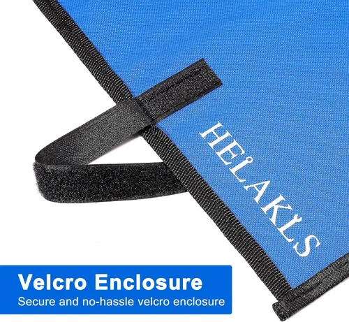 Vista 2 de Bolsa Organizadora Enrollable de 10 Bolsillos para Llaves y Herramientas, Organizadores de Herramientas de Lona Resistente en Azul