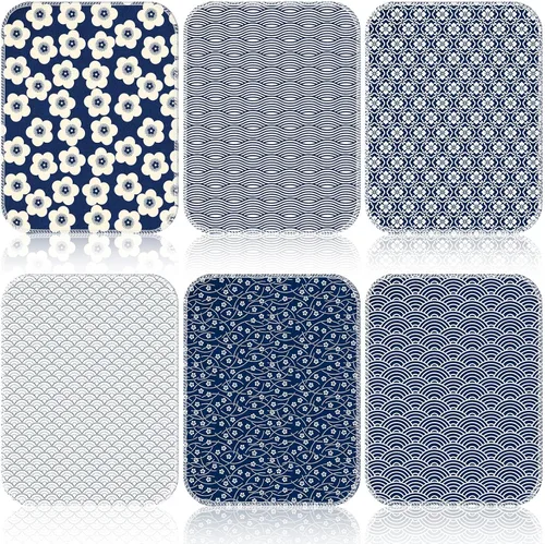 Vista 18 de Redbaker 6 Piezas Rollos de Toallas de Papel Reutilizables Toallas de Cocina a Granel Lavables Sin Papel Paños de Algodón Servilletas de Mano