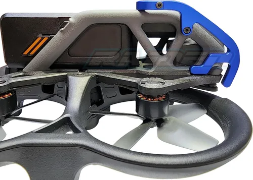 Vista 4 de Aleación De Aluminio Gimbal Parachoques Cámara Proteger Protección Roll Bar Para DJI AVATA FPV Drone - Azul