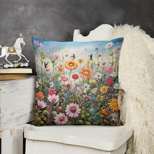 Vista 16 de Funda de almohada de 12 x 12 pulgadas, pintura abstracta en amarillo, gris y blanco, funda de cojín para sofá al aire libre, decoración moderna