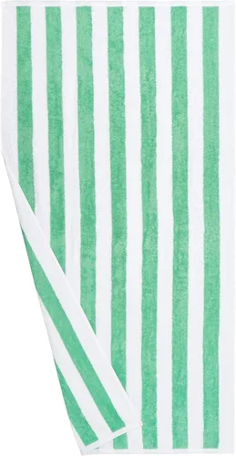 Vista 8 de Yaxa Basics - Paquete de 2 toallas grandes de 100% algodón terry con diseño cabana a rayas, suaves y absorbentes, de secado rápido, para piscina