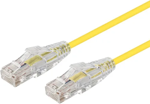 Vista 24 de Monoprice Cable de conexión Ethernet Cat6 de 6 pulgadas, nivel de componente, negro, UTP 28AWG 550 MHz, cable de cobre desnudo puro, sin enganches