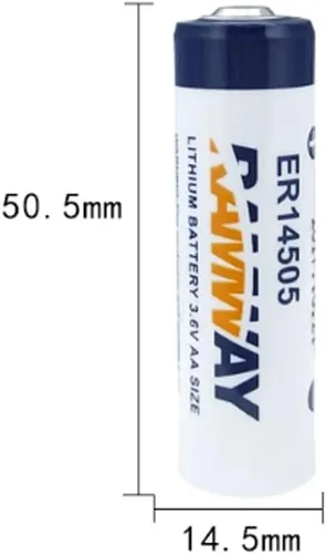 Vista 3 de BALOLO ER14505 - Batería de cloruro de sulfito de litio no recargable de 3.6 V 2700 mAh para batería ER14505