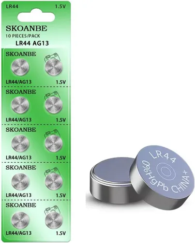 SKOANBE 10 unidades AG13 LR44 303 A76 357 SR44 1.5V batería botón pilas de monedas