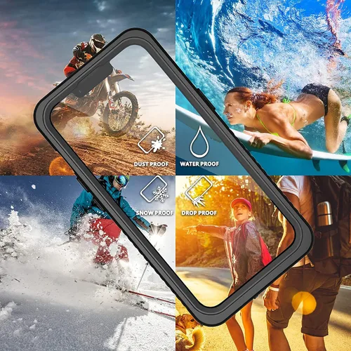 Vista 7 de ANTSHARE Funda impermeable para iPhone 13 Pro Max, protector de pantalla integrado [16 pies militares a prueba de caídas] [IP68 bajo el agua]