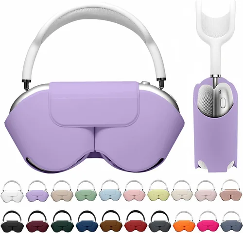 Vista 22 de Maxjoy para Apple Airpods Max Funda inteligente de cubierta, Accesorios de cubierta protectora de cuero PU suave para Airpod Max con modo de sueño
