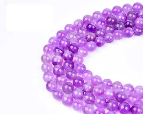 Vista 25 de 6mm Cuentas Redondas de Granate para Hacer Joyería DIY, Poder Curativo de Cristal, Piedras Preciosas Sueltas para Hacer Pulseras y Collares, Hilo