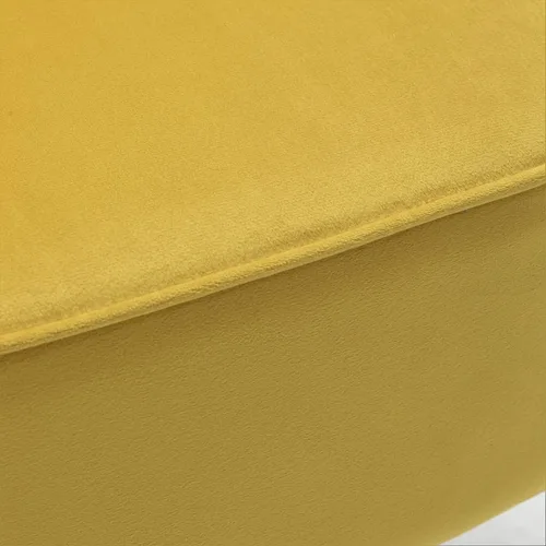 Vista 30 de Silla moderna de terciopelo para sala de estar, dormitorio o entrada, diseño elegante y cómodo sin brazos con patas de metal, color negro