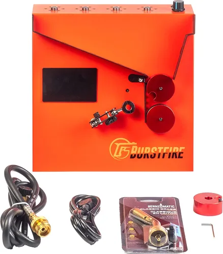 Vista 2 de Burstfire - 2 en 1 - Recocedor de caja de latón y centro de preparación de cajas - ROJO, NEW GEN 2 - Burstfire-2in1-RED-V2 - Máquina de recocido