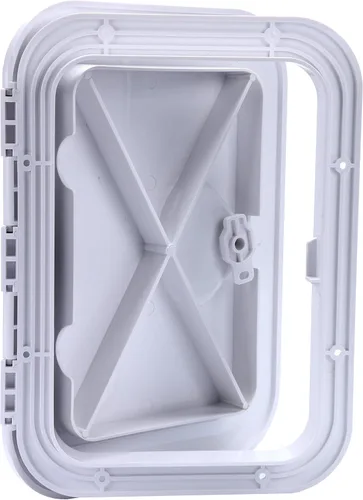Vista 7 de Amarine Made Marine Access Hatch - Tapa de escotilla de barco y tapa de acceso para cubierta de 10-5/8" X 14-3/4" - Blanco o Negro 10.630 inx14.764