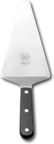 DUE BUOI Triangular Spatula Pie Server. Blade dimension 4.00" x 6.30". Hardened stainless steel. Professional quality restaurant. Kitchen bbq grill