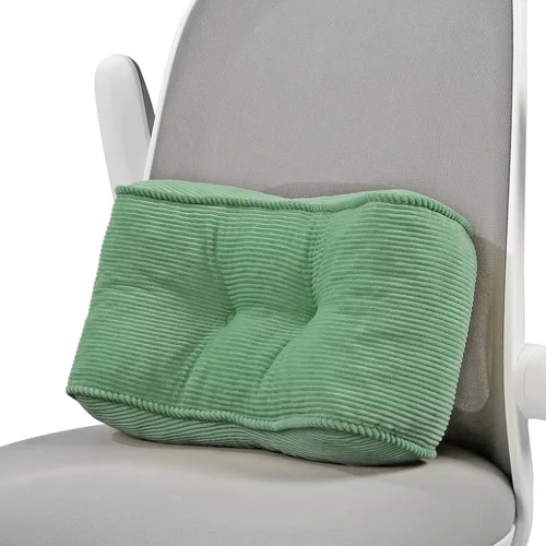 Vista 13 de Almohada de apoyo lumbar para silla de escritorio de estudio, almohada de apoyo de espuma de látex natural tamaño bocado para aliviar el dolor